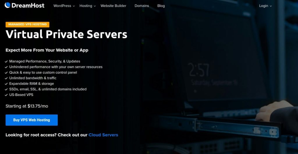 DreamHost Cheap Linux VPS Hosting