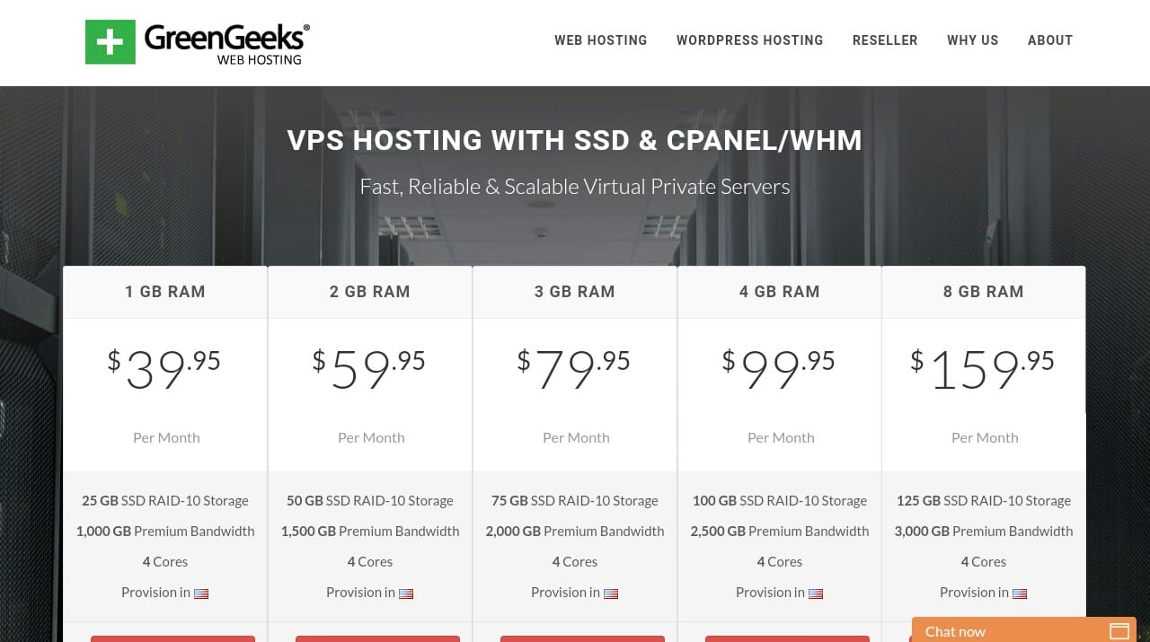 GreenGeeks Best VPS Server