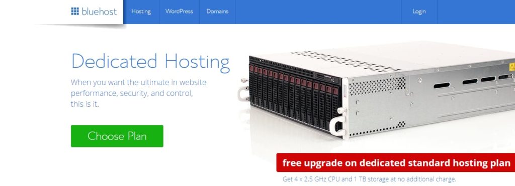 Serveur dédié Bluehost