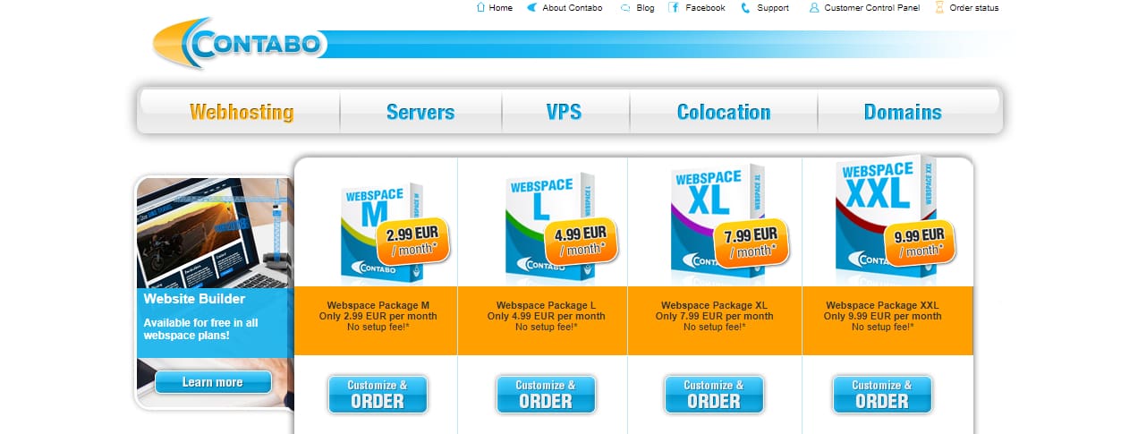 Contabo Mejor Web Hosting Europa
