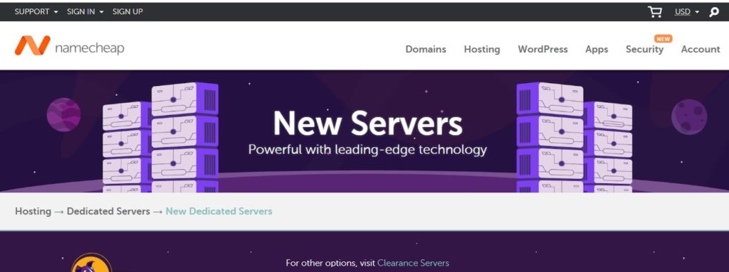 Servidor Namecheap