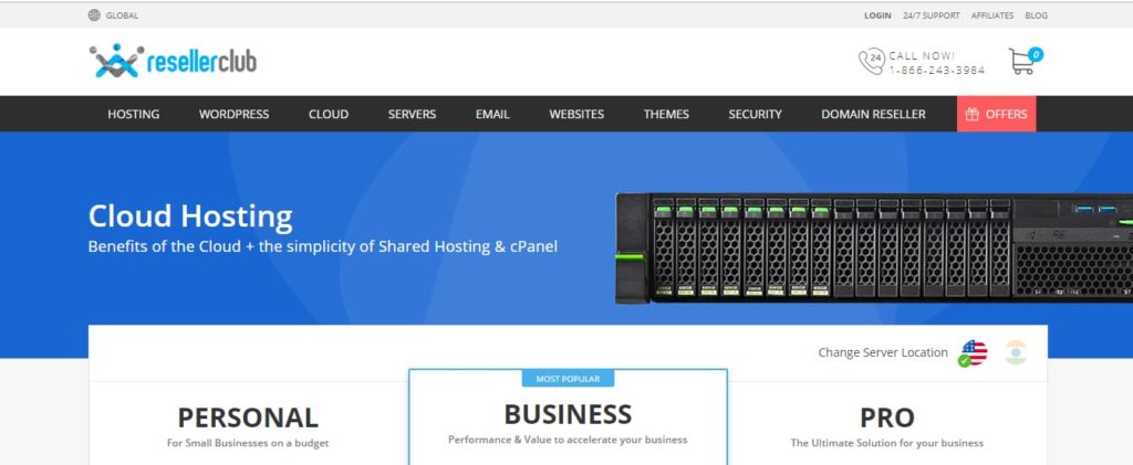 ResellerClub Servers
