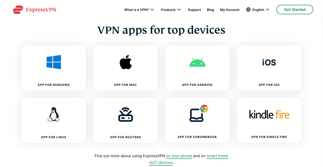 ExpressVPN Apps and Devices